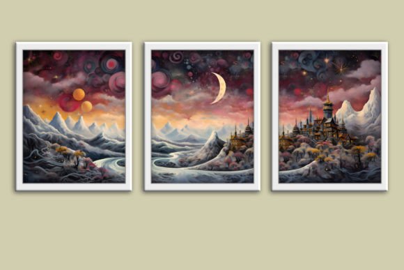 Download Celestial 3 Wall Art Prints Panorama Set - Prints Collection