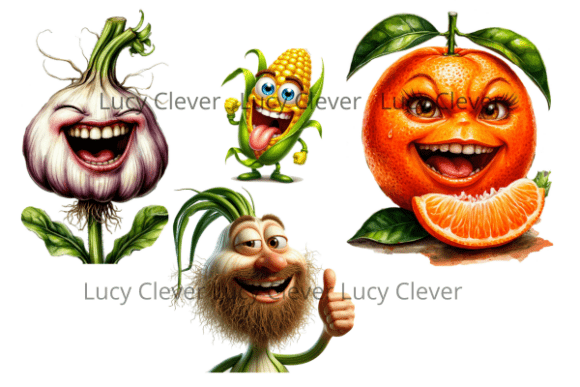 Download Funny Food PNG Clip Art Set - Premium Resources