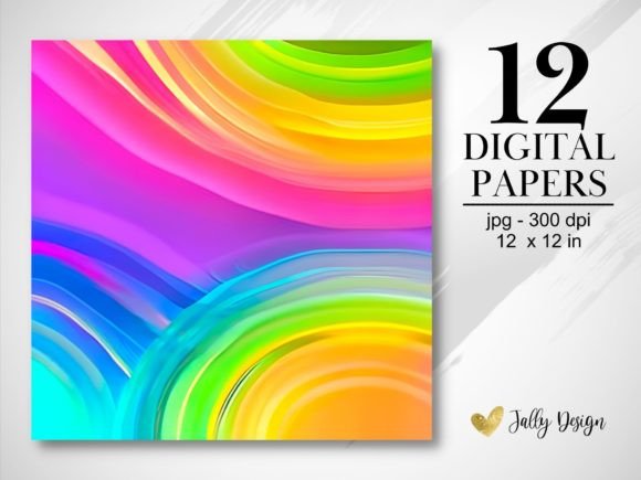Download Vivid Rainbow Abstract Textures Paper - Abstract textures Collection