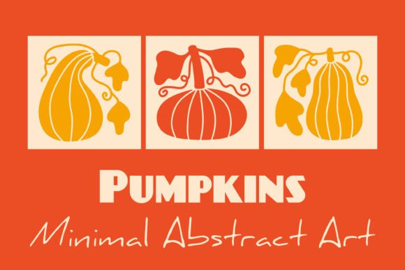 Download Pumpkin Minimal Abstract Art - Abstract art Collection