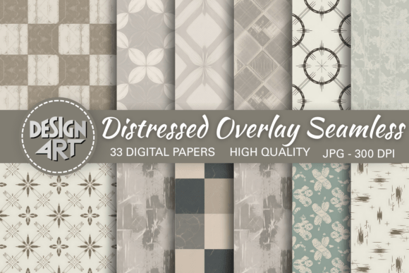 Download Distressed Overlay Seamless Pattern - Premium Bundle